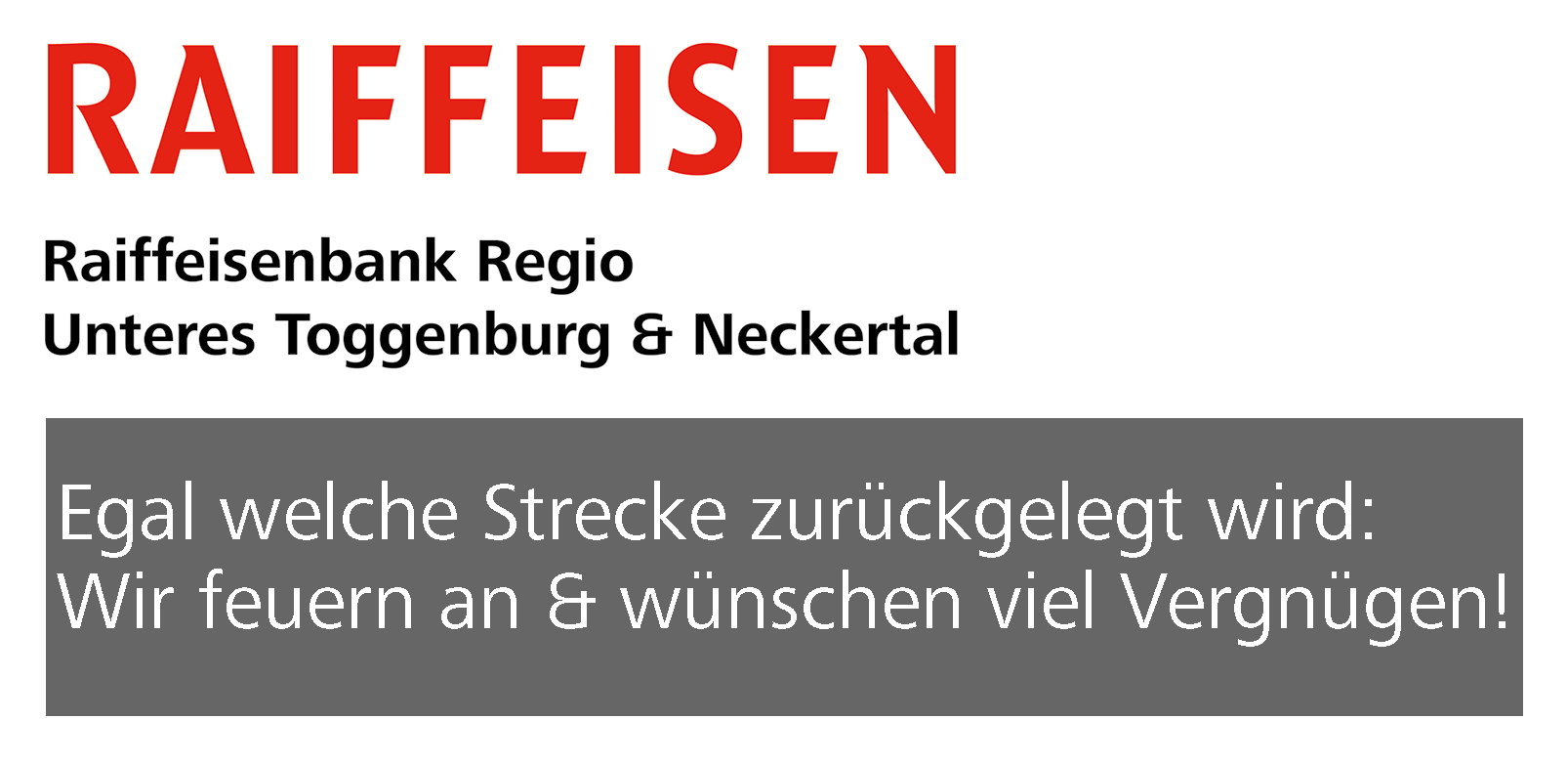 Raiffeisenbank Unteres Toggenburg & Neckertal Sponsor Logo